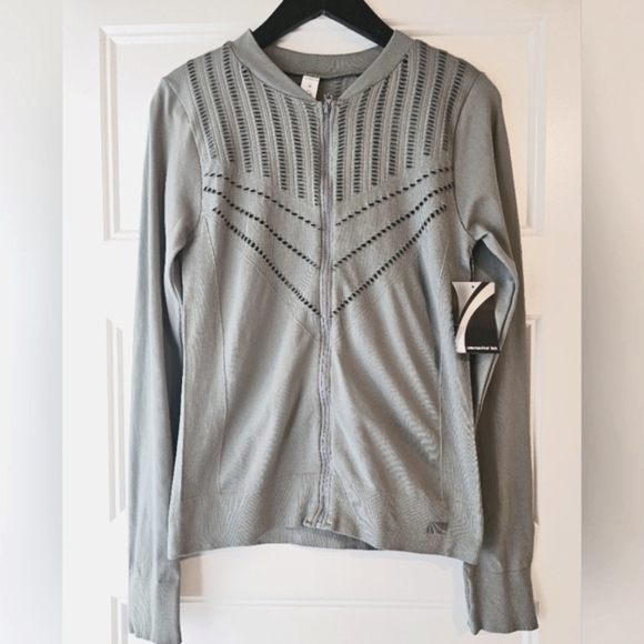 New with Tags Slate Grey Marika Tek Women's Zip-Up Fitness Jacket Size Medium - Picture 1 of 5